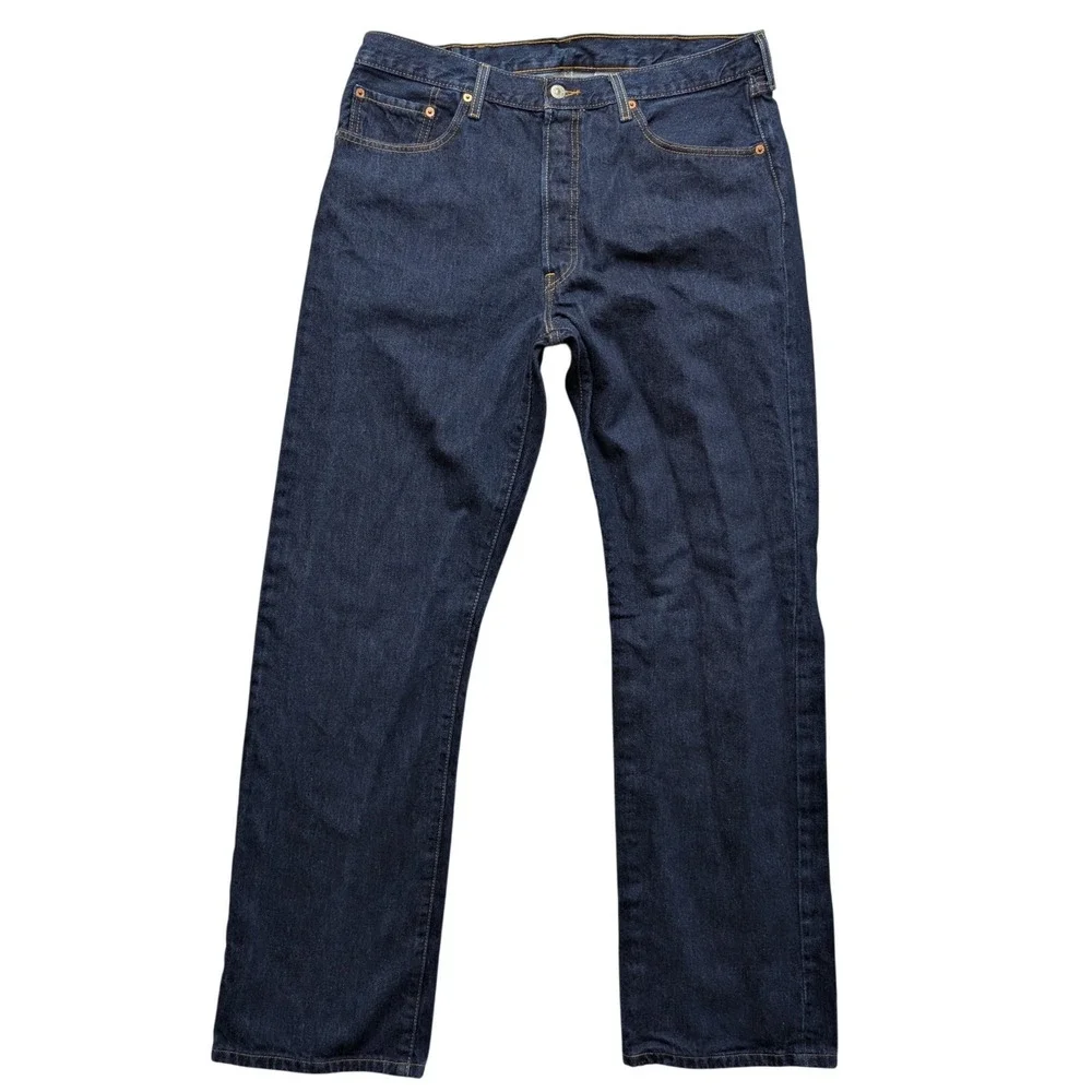 Y2K Levi's 501 Original Fit Jeans Mens 38x34(36x33.5) Straight Leg Denim